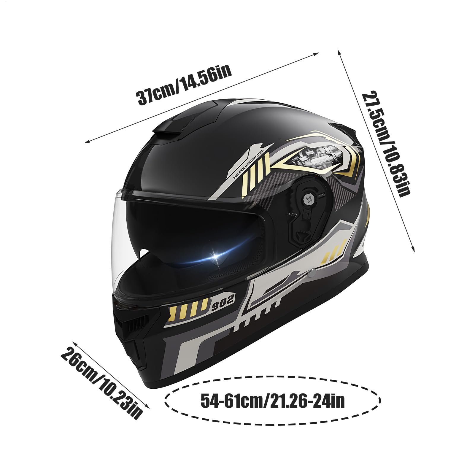 Casco de motocicleta de cara completa para motocross, scooter, cuatrimoto, carreras, equitación, invierno, nieve, esquí, bufanda extraíble, equipo de protección para adultos, casco de
