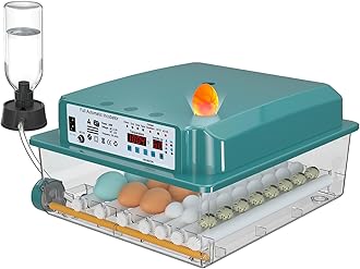 Incubators for Hatching 36 Eggs with Automatic Egg Turning and Humidity Monitoring - 4 Automatic Incubation Modes for Chicken Duck Goose Pigeon