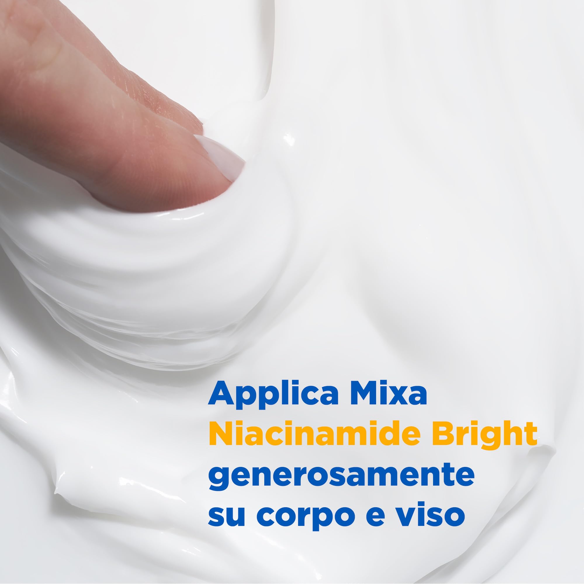 Mixa Crema Idratante Anti-Macchie, Per Pelle Secca e Spenta, Pelle Idratata per 48H, Incarnato Luminoso e Uniforme, Con il 9% di Niacinamide, Vitamina C e Burro di Karité, Niacinamide Bright, 400 ml
