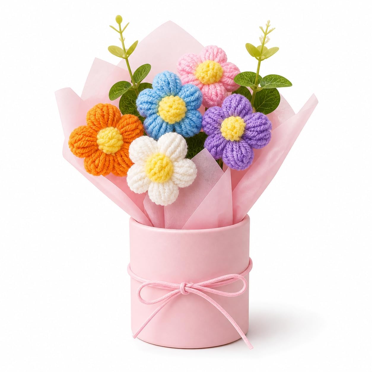 Multicolor Flower Bouquet Gift | Artificial Rose Flower Bouquet with Premium Wrapping Paper | Decorative Floral Bouquet for Birthday, Anniversary, Wedding, Valentine's Day-image-18
