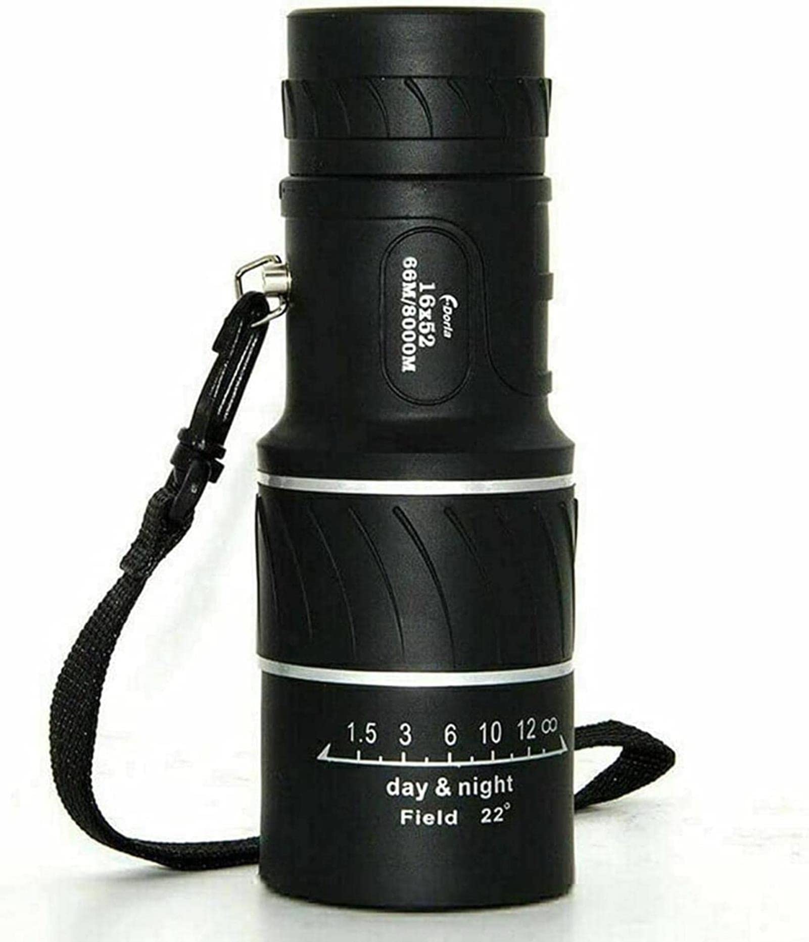 16x52 HD High Magnification Monocular Telescope Wide Angle Optical Glass Waterproof Coated