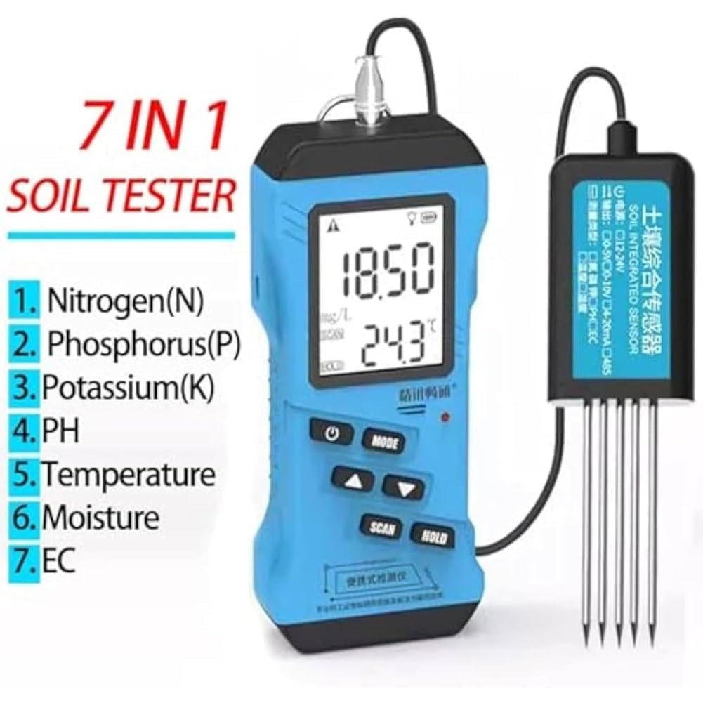 Medidor de humedad del suelo, probador digital de humedad del suelo, con pantalla LCD para plantar y cultivar