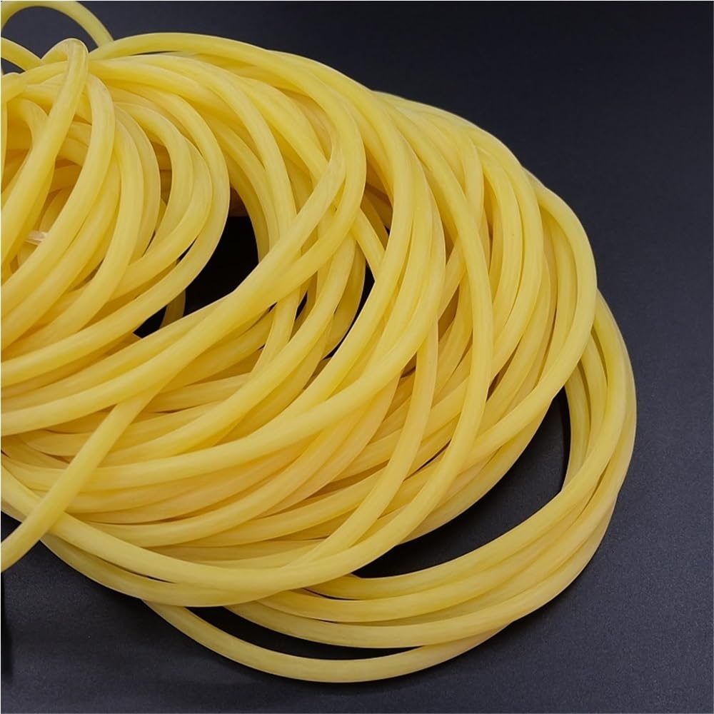Tubo de goma hueco 5M, 300cm, 1M - Tubo de experimento de laboratorio amarillo flexible for uso eléctrico y de plomería(5metersx15mmx20mm)