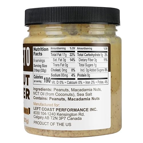 Miniatura 2 de Mantequilla de maní keto con nueces de macadamia y aceite MCT suave 10 onzas mantequilla de nueces keto para untar bomba de grasa aperitivo keto