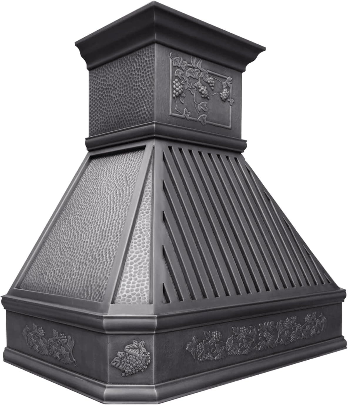 SINDA Wall Mount Natural Beautiful Copper Stove Range Hood with Powerful Range Hood Inserts, Beehive-Oil Rubbed Bronze, 48"Wx39"H, H14BT-BOW4839