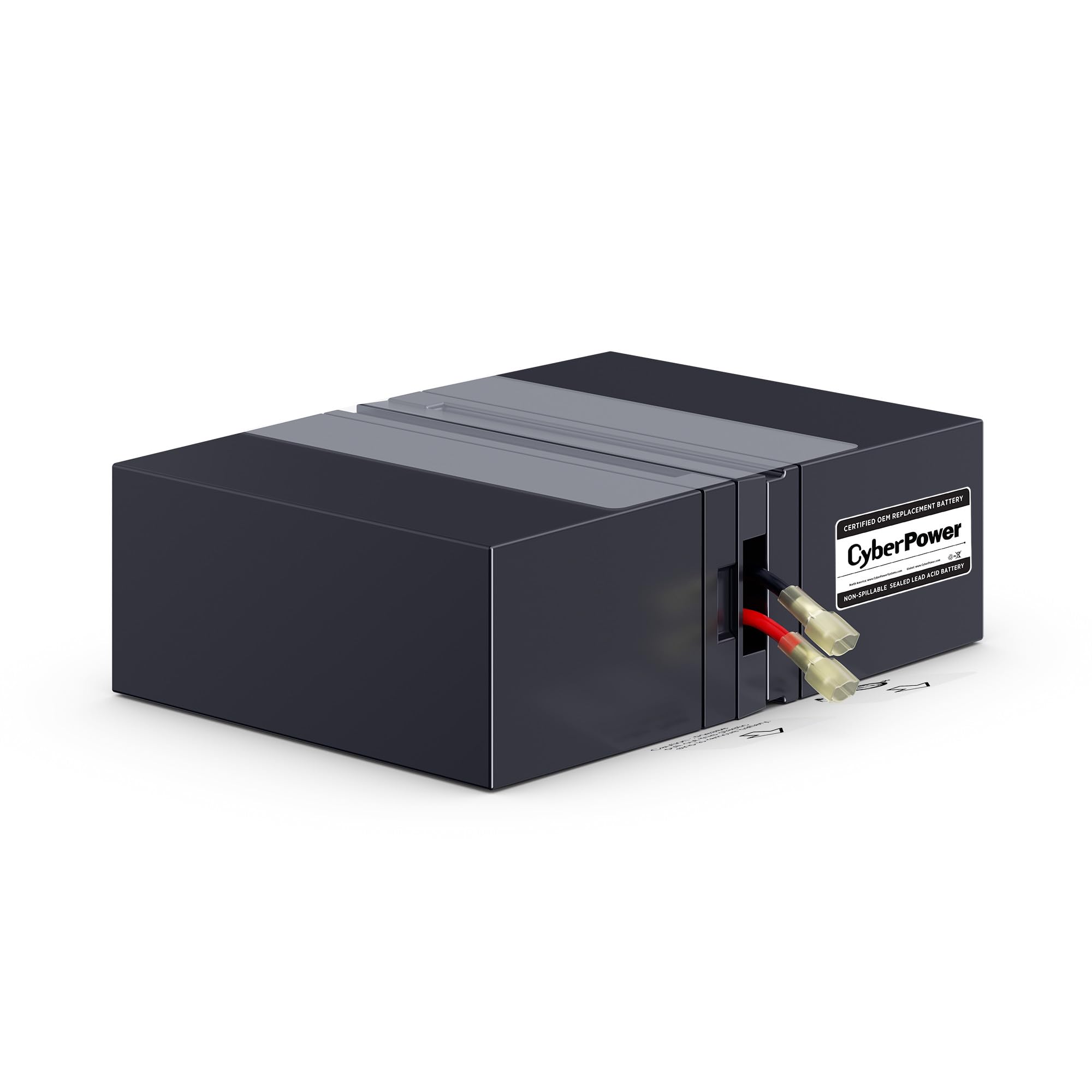 CyberPower RB1270X2 UPS Replacement Battery Cartridge, Maintenance-Free, User Installable, 12V/7Ah