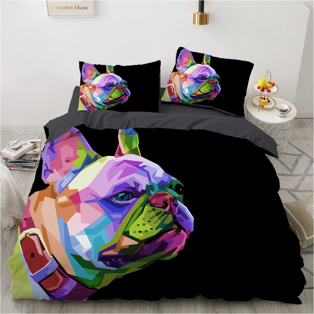 Portret Van De Zwart-witte Franse Bulldog-puppy's Met Vlinderdassen Op Zwart 15986614