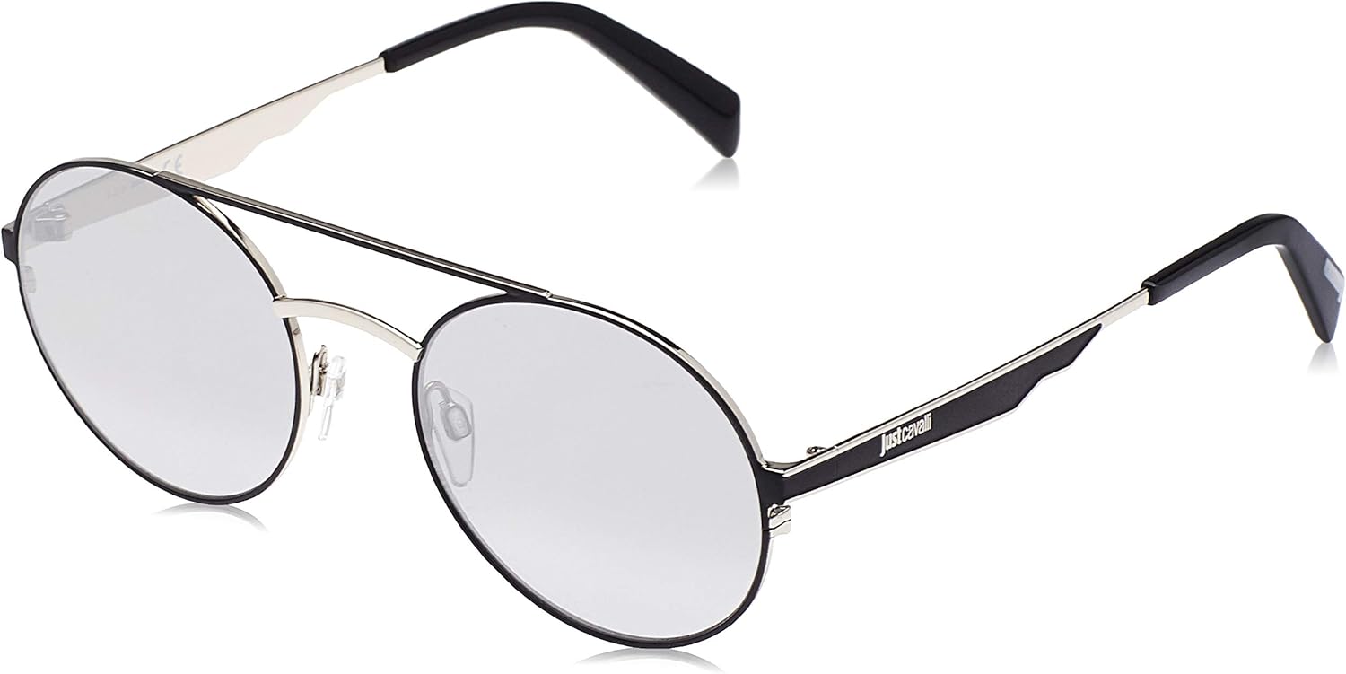 JUST CAVALLI EYEWEAR JC863S Occhiali da Sole, Black/Other/Smoke Mirror, 54 Unisex Adulto JUST CAVALLI EYEWEAR JC863S Occhiali da Sole, Black/Other/Smoke Mirror, 54 Unisex Adulto