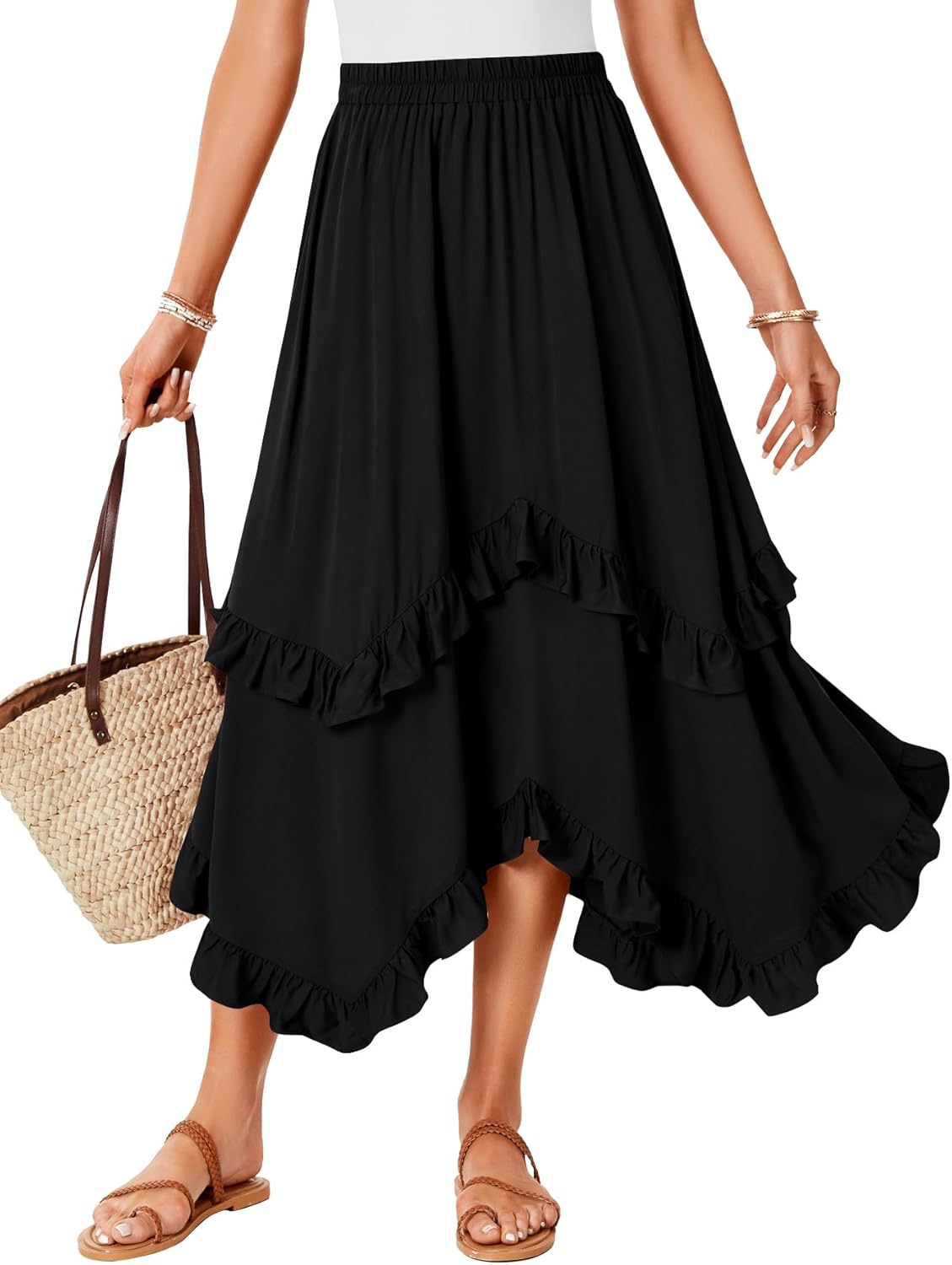 KIFOVEN Women’s Ruffle Skirt Deal at Amazon: Save 60%