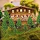 25 Stück Modell Bäume Miniatur, Zug Bäume Eisenbahn Landschaft Diorama Baum Architektur Bäume, für DIY Landschaft, Mini Landschaftsgestaltung
