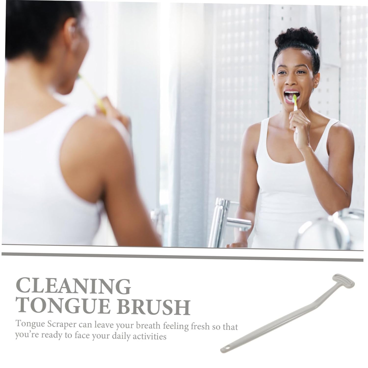 CLISPEED 2pcs Escovas Profissionais Para Limpeza de Língua - Suprimentos de Cuidado Oral para Adultos e Crianças - Imagem 3