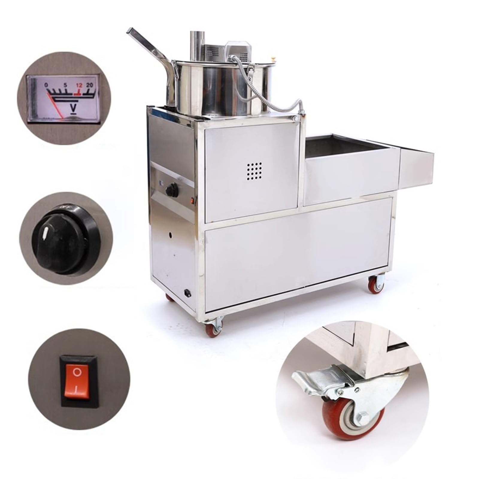 fabricante de palomitas de maíz Máquina de palomitas maíz comercial totalmente automática a gas nueva esférica para uso familiar