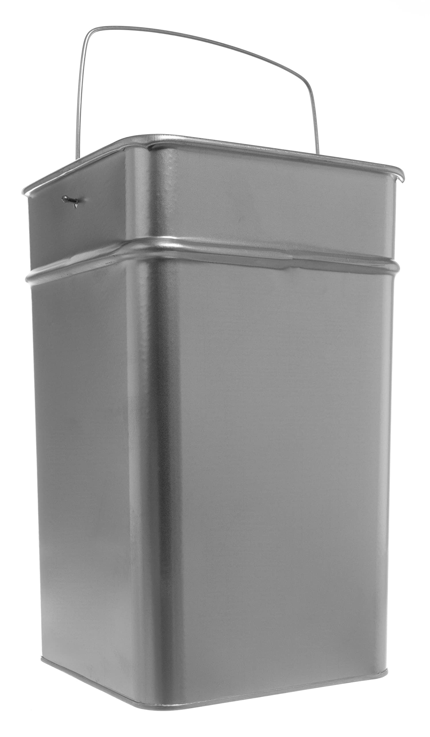Cendrier amovible sur pied en acier inoxydable noir argenté | Pour usage commercial, extérieur, intérieur et extérieur