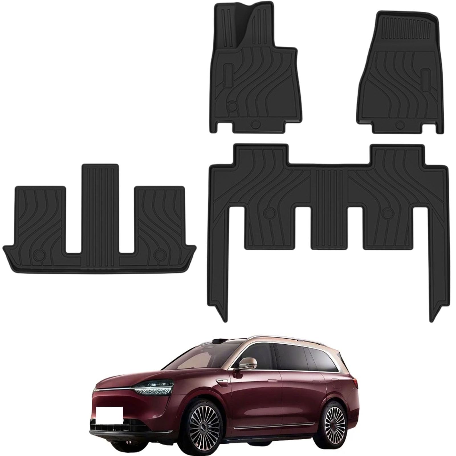 PAPEP Floor Mats for AITO M9 6 seats 2024-2025 RHD