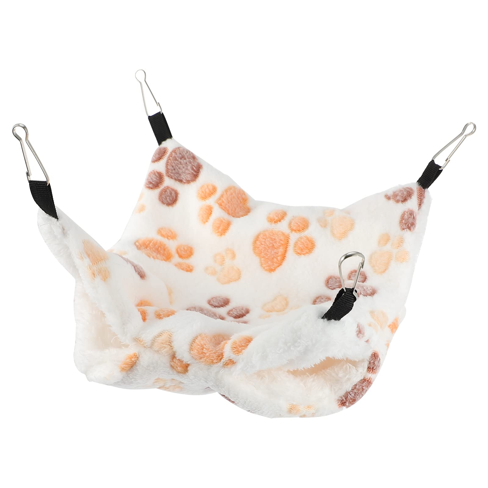 Generic Double Layer Pet Cage Hammock Hanging Tunnel Animals Hanging Bed Cage Hammock Cag Guinea Hammock Cage for Pet Sleeper Cage Accessories Set Brown