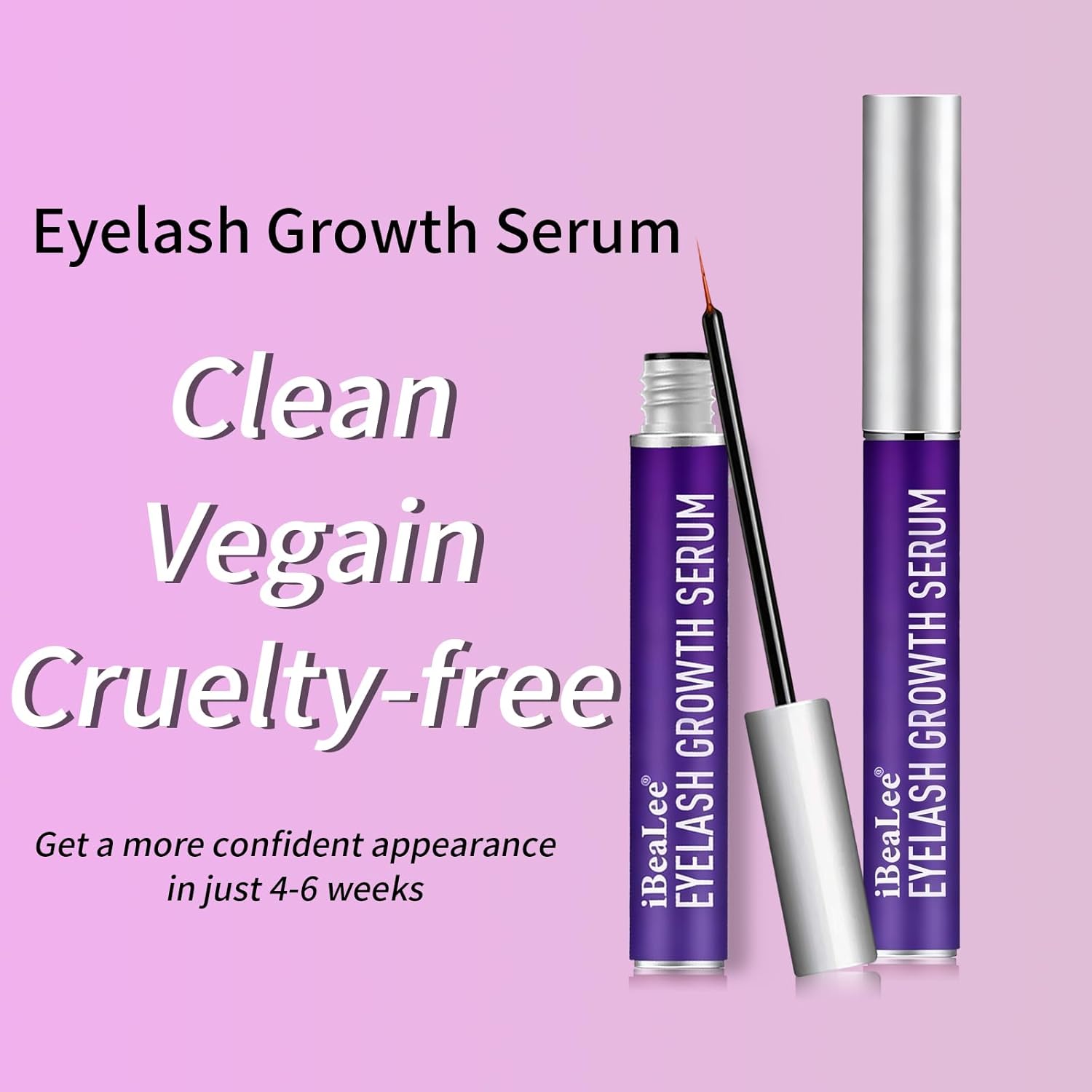 Lash Serum for Eyelash Growth Natural & Vegan Eyelash Growth Serum for Longer, Thicker, Fuller Lashes Nourishing & Conditioning Formula - 8ml - Image 5