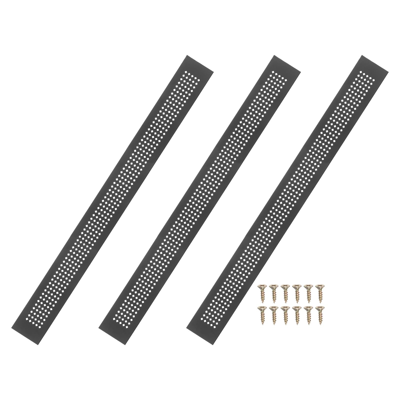 Grille de ventilation en aluminium pour aérer placard, armoire et porte de cuisine
