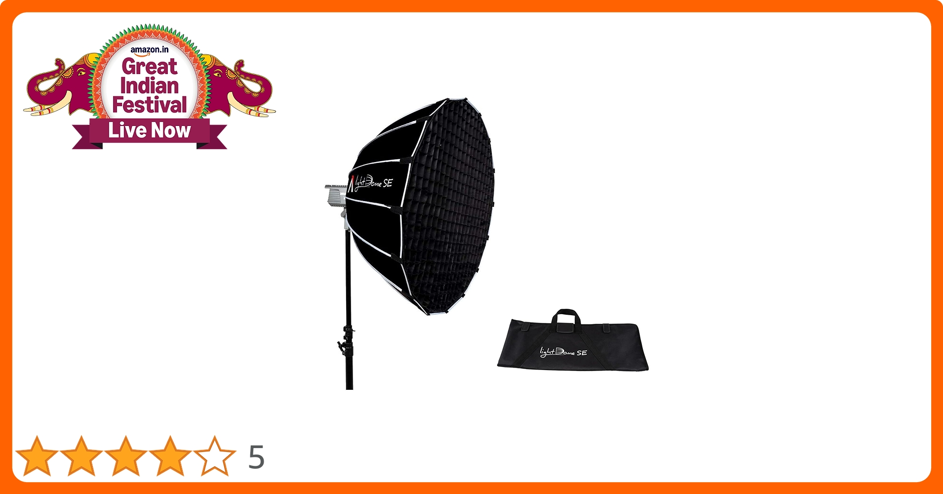 Aputure Light Dome SE 33.5” Large Aperture with Compact