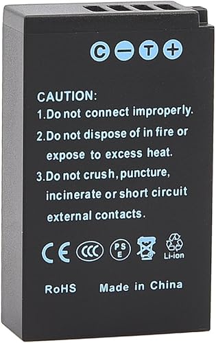 Miniatura 6 de DSTE Repuesto para 2 baterías de iones de litio EN-EL20 compatibles con Nikon Coolpix A 1 J1 J2 J3 AW1 S1 V3 como EN-EL20A