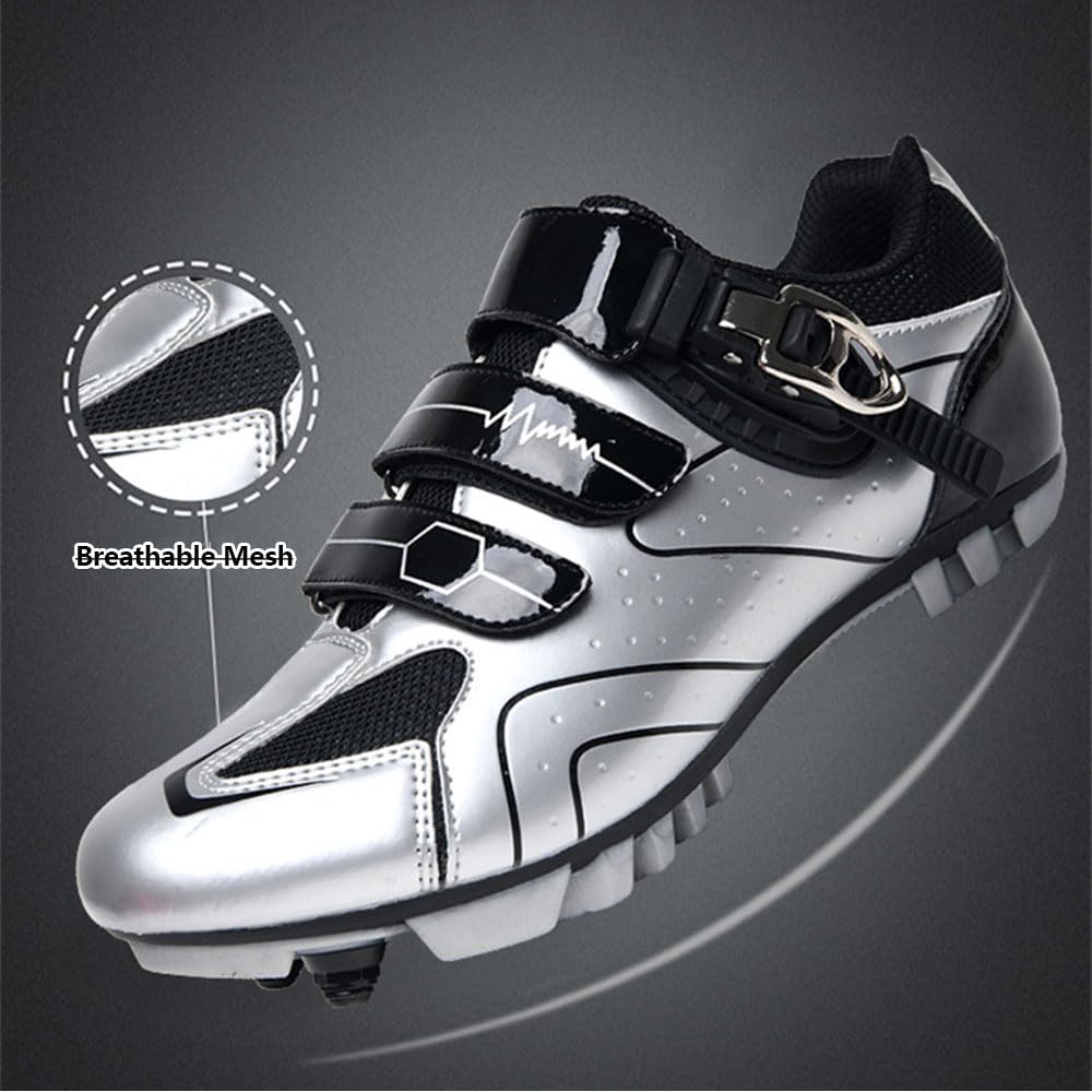Hixingo Scarpe da Ciclismo Uomo Strada,Scarpe da Mountain Bike per Bici da Strada,Scarpe MTB Donna Road SPD Scarpe da Ciclismo da Bici Spin -569