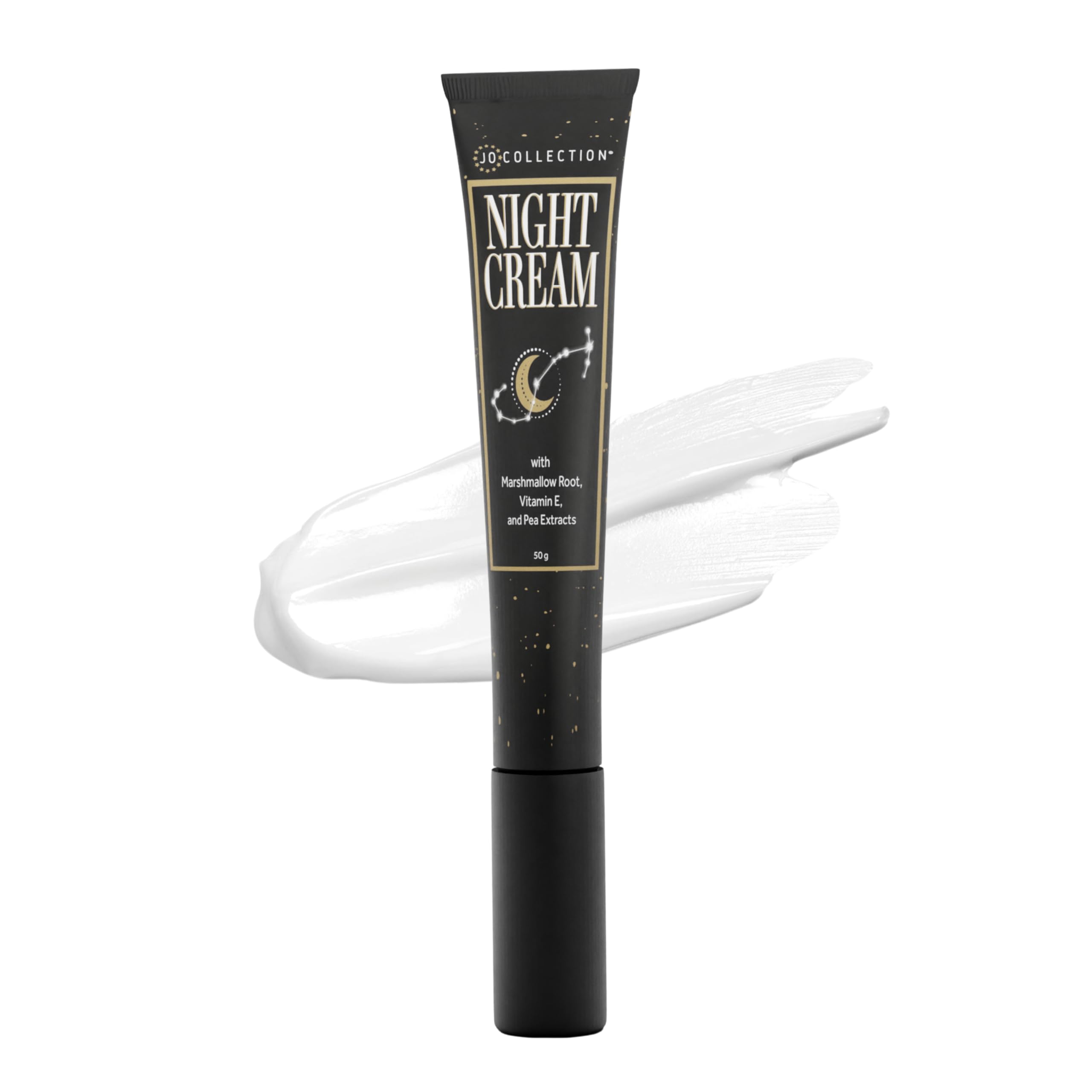 Night Cream with Marshmallow Root, Vitamin E, Pea Extracts and Jojoba esters | Softens and renews skin overnight | Moisturizes, Nourishes, Hydrates, Balances, Protects and Repairs | 50g