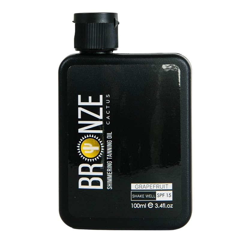 Óleo bronzeador de grapefruit Bronze Cactus SPF 15, 100 mL
