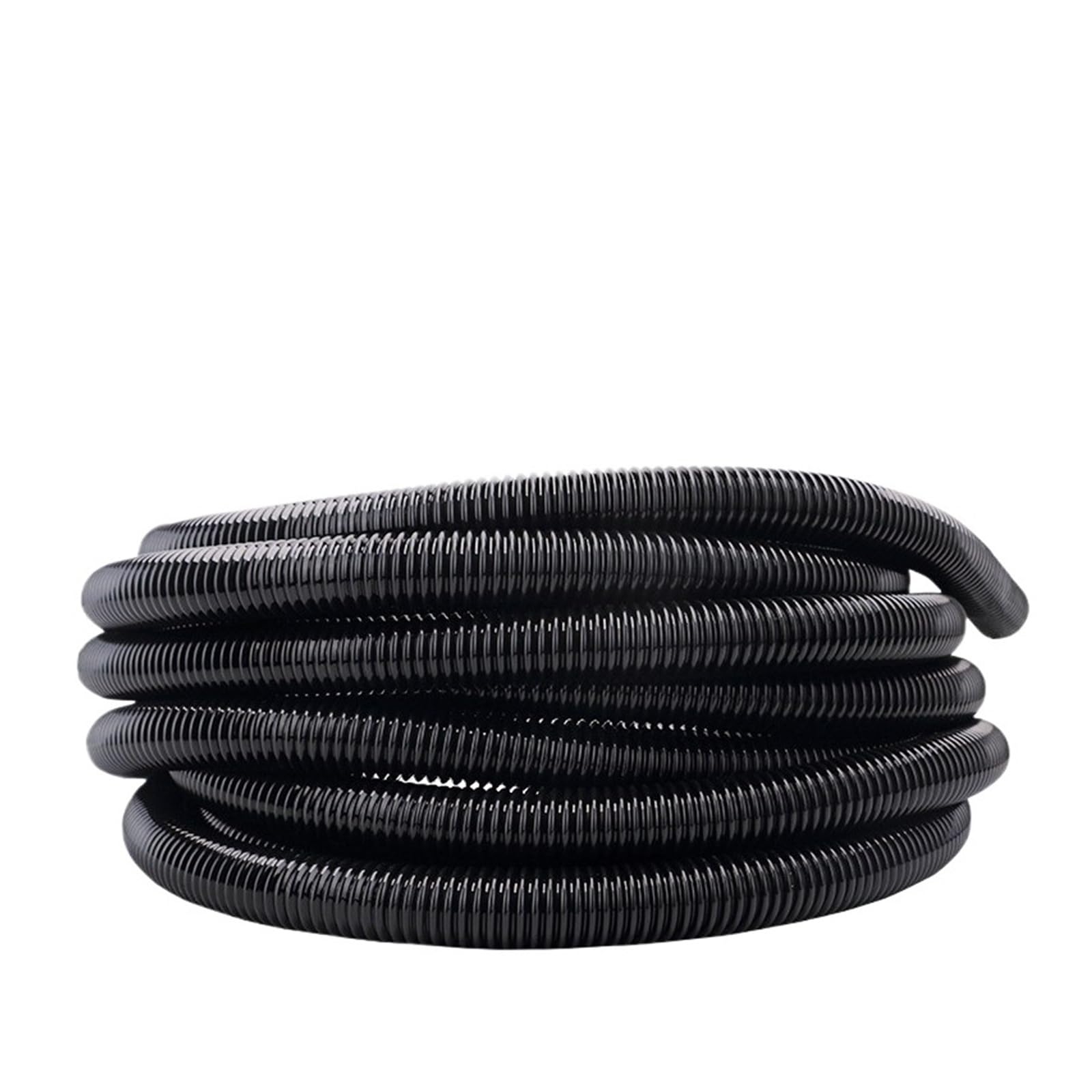 Manguera de rosca for aspiradora, pajitas de fuelle interior de 35mm/exterior de 42mm, tubo suave Flexible duradero, tubo de aspiradora de repuesto negro(Black-10m (35mm))
