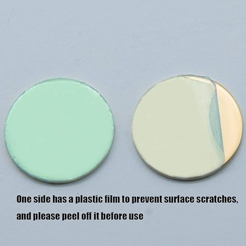 Miniatura 5 de ABBECIAO Etiquetas redondas de latón de 1 pulgada (0.984 in), discos de latón circulares de calibre 16, sin agujero, paquete de 21 unidades