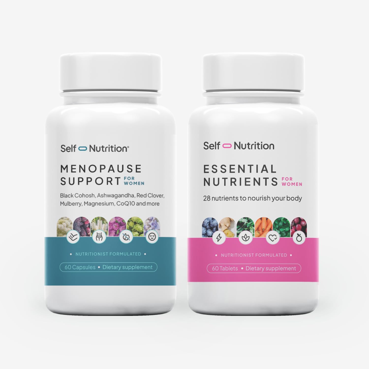 Menopause Support + Essential Nutrients - Women's Health, Natural Perimenopause and Menopause Support, Hormone Balance, Energy & Wellness, Mood & Appetite Control. USA, Vegan