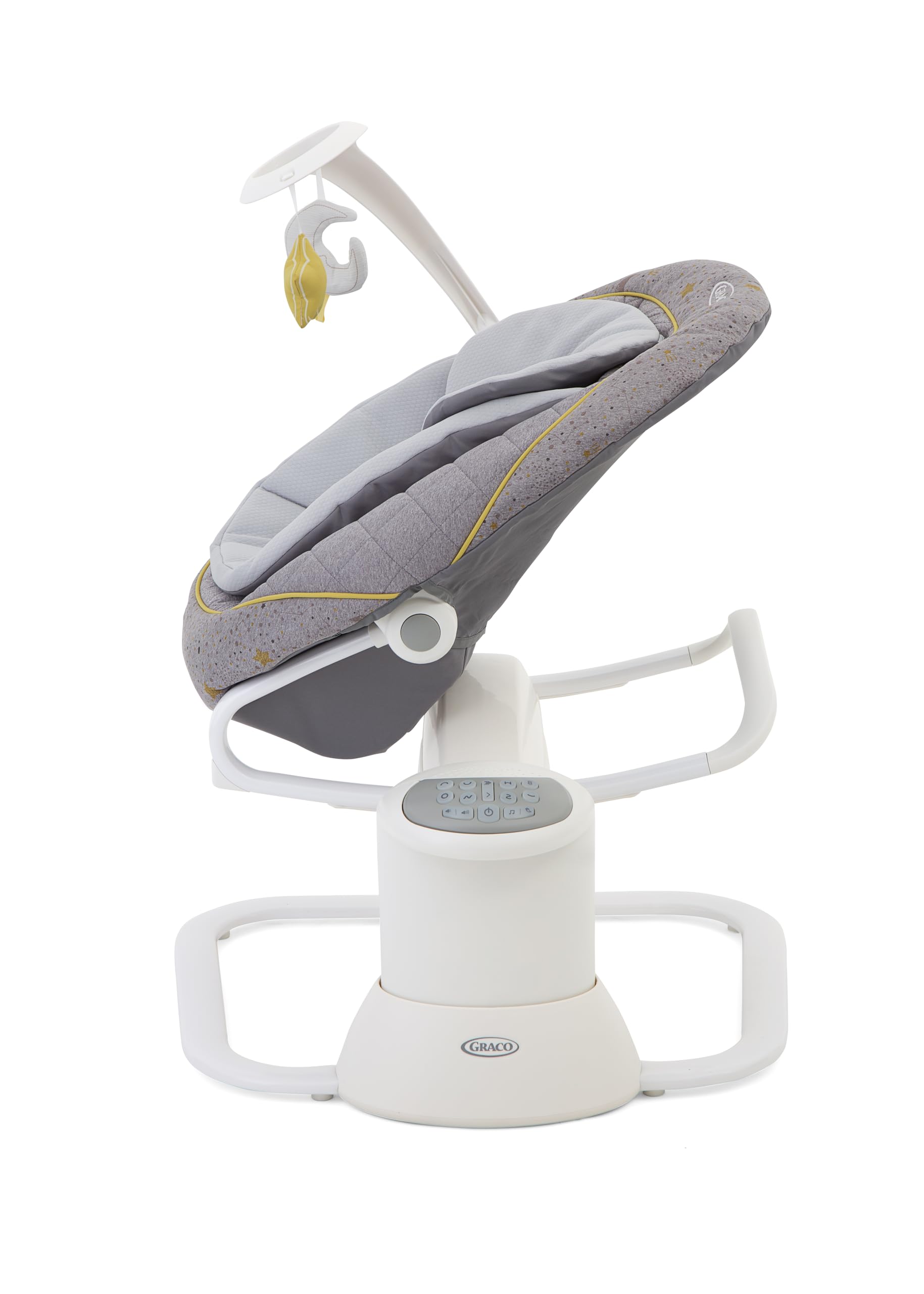 Graco All Ways Soother - Mecedora y sillita portátil para bebés 2 en 1, de recién nacidos a 9 meses aproximadamente (0-9 kg), con vibración y velocidad de balanceo ajustable, estampado Stargazer