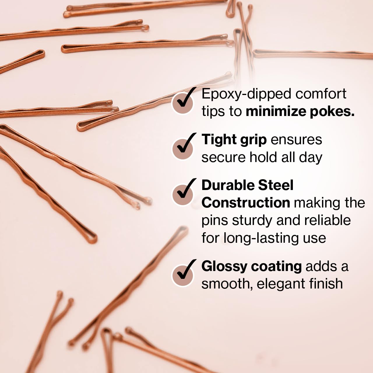 Kitsch Brown Bobby Pins - 1.87 Inches, Tortoise, 45 count (Pack of 1) - Image 4