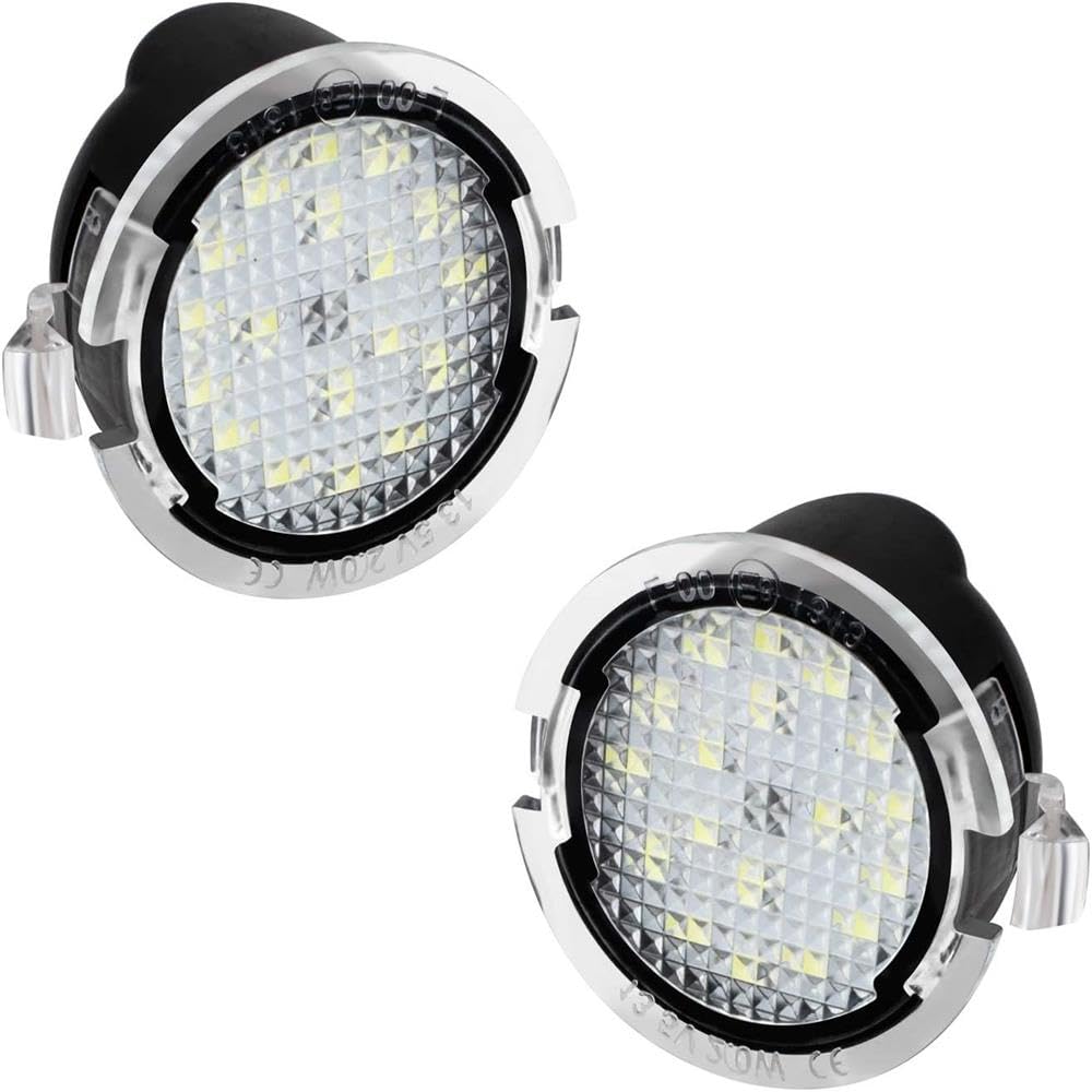 2Pcs Side Mirror Puddle Light LED Lamp Compatible with Ford F150 Explorer Edge Expedition Flex Fusion Taurus X