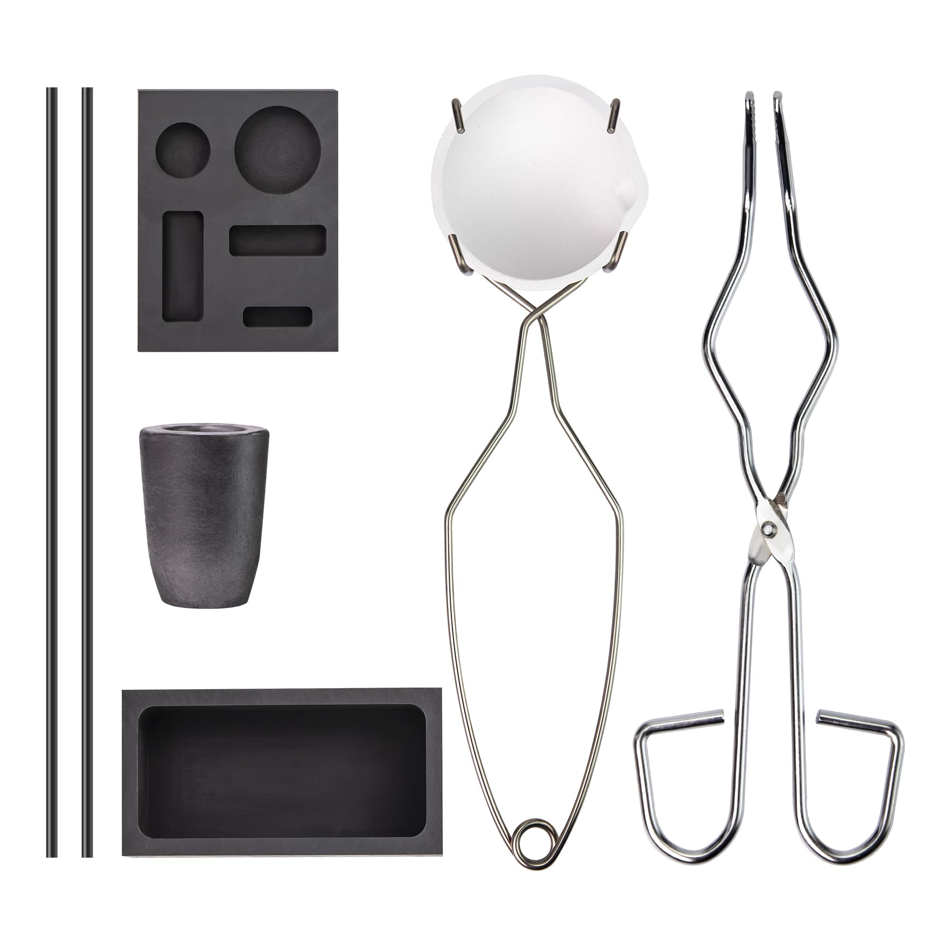 Kit de moulage pour torche en graphite pour création de lingots de métaux dorés