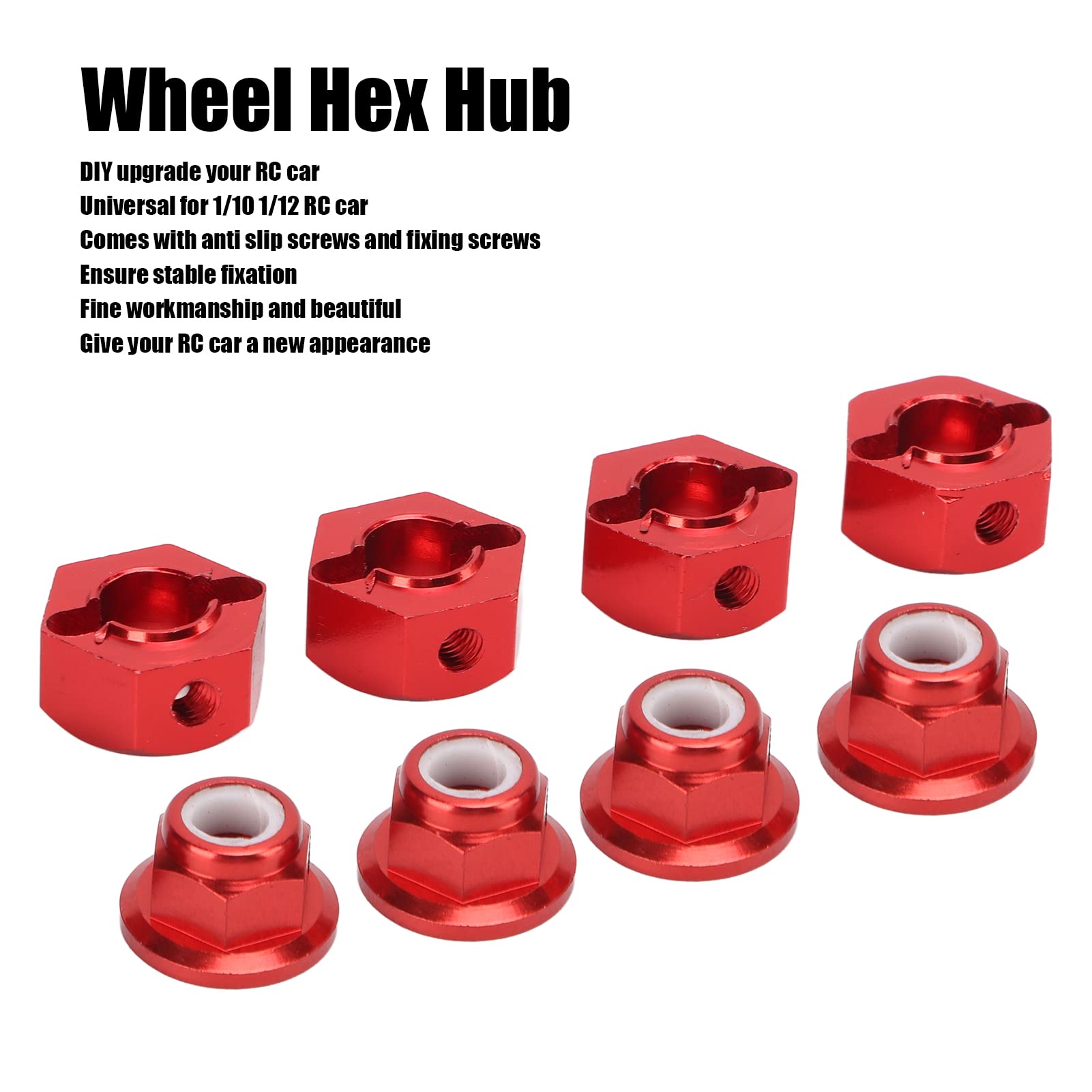 Amazon.com: Yuecoom Cubo hexagonal de rueda de 0.47 pulgadas, cubo