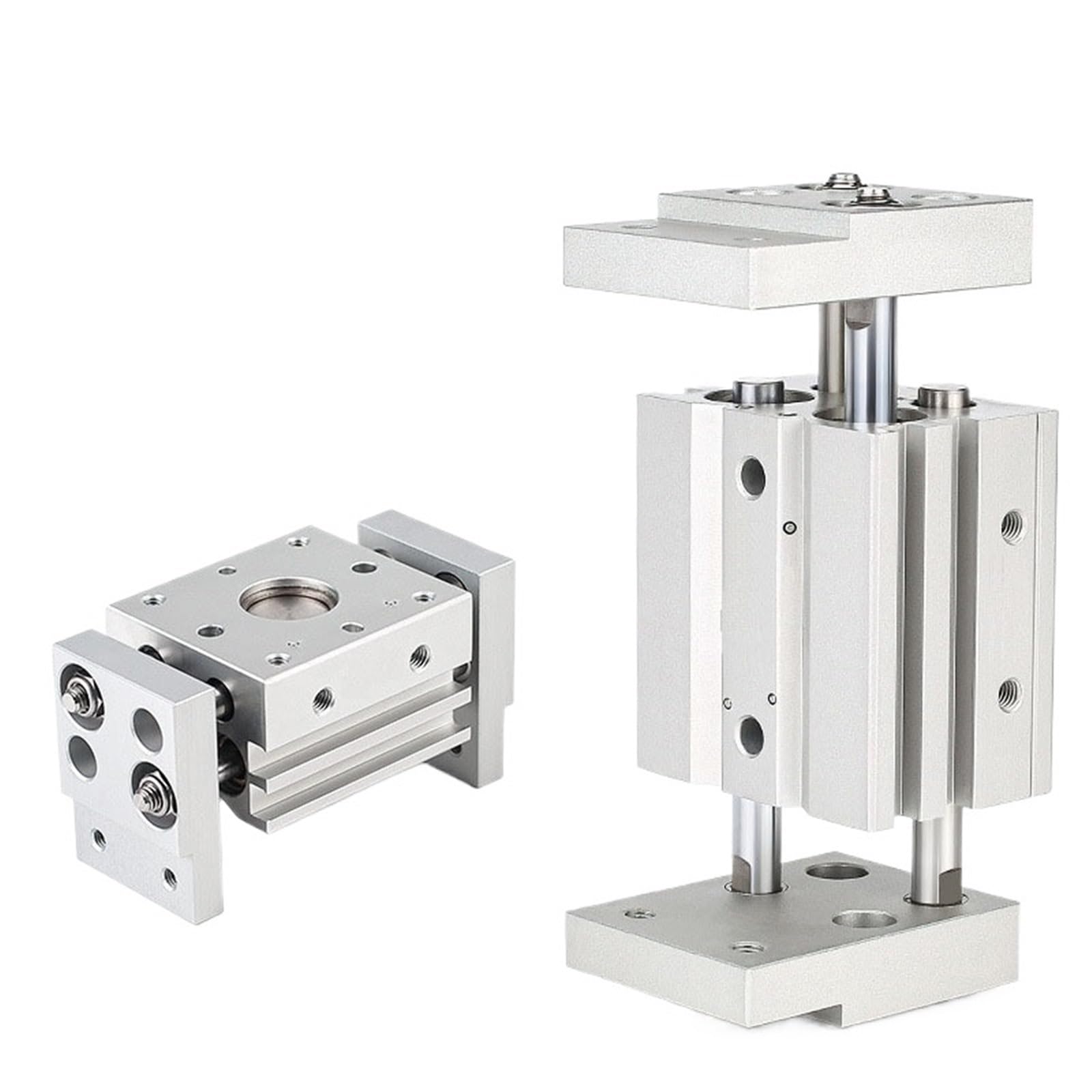 Pince pneumatique double effet MHL2 pour sécuriser le serrage de pièces