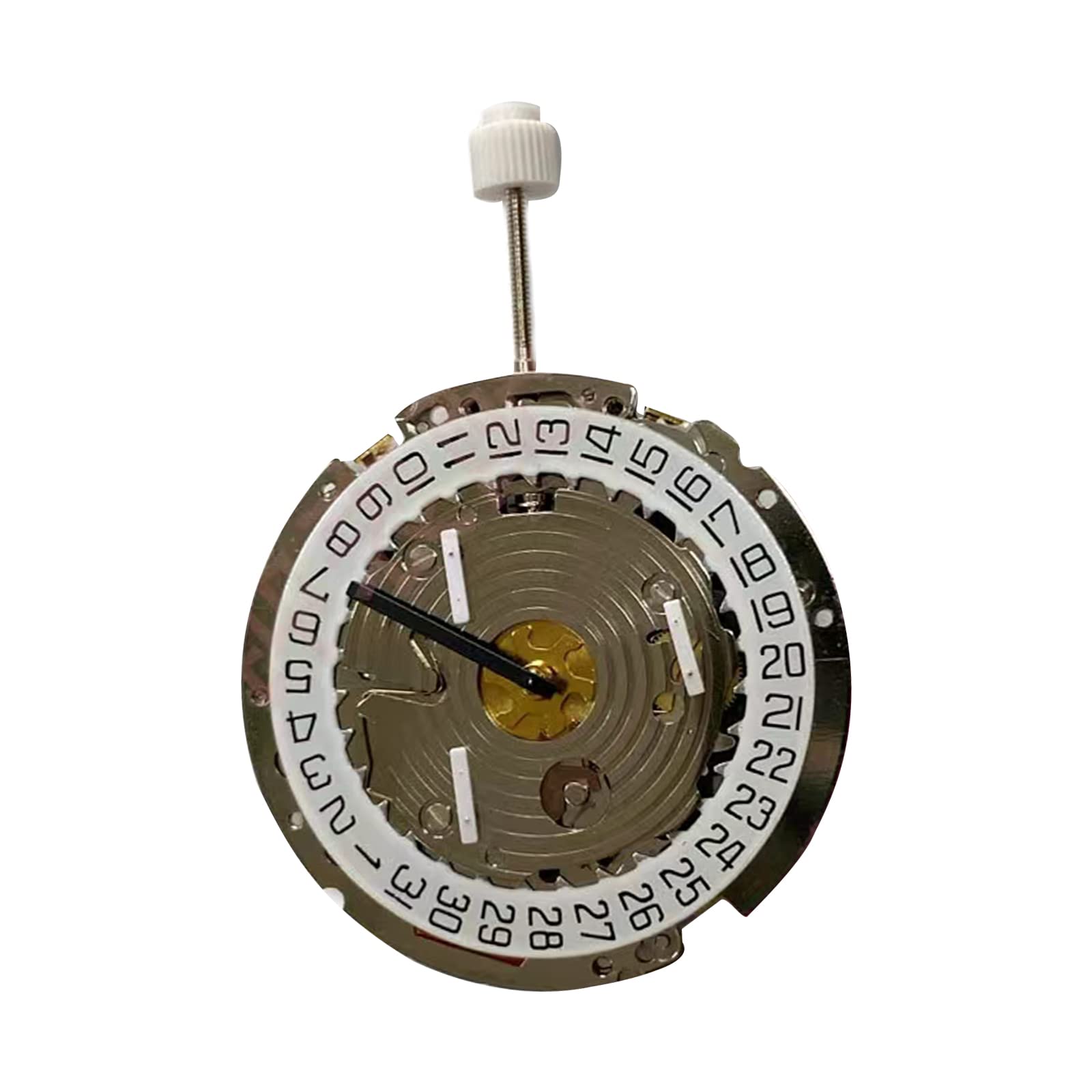 MOUDOAUER Mechanizm zegarka kwarcowego, kalendarz na godzinę 4, akcesoria do zegarków ISA 8171