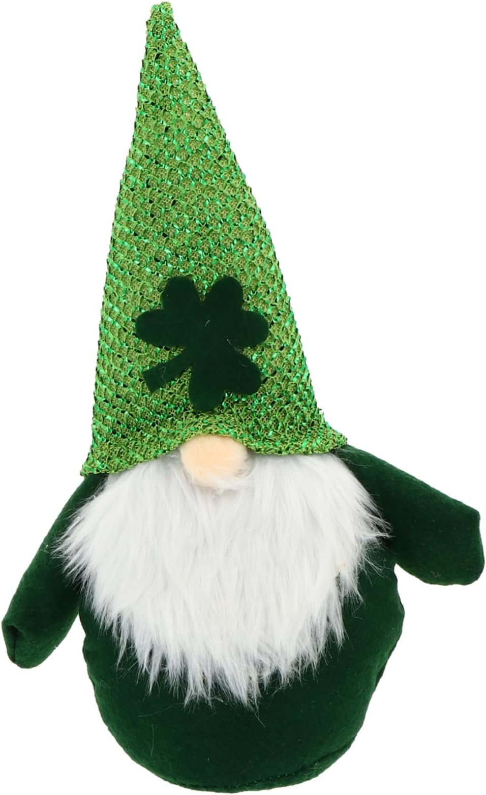 Zerodeko Cute Patrick's Day Dwarf Doll Faceless Gnome Soft Plush Toy for Dollhouse Plush Bar Decor Stuffed Figure