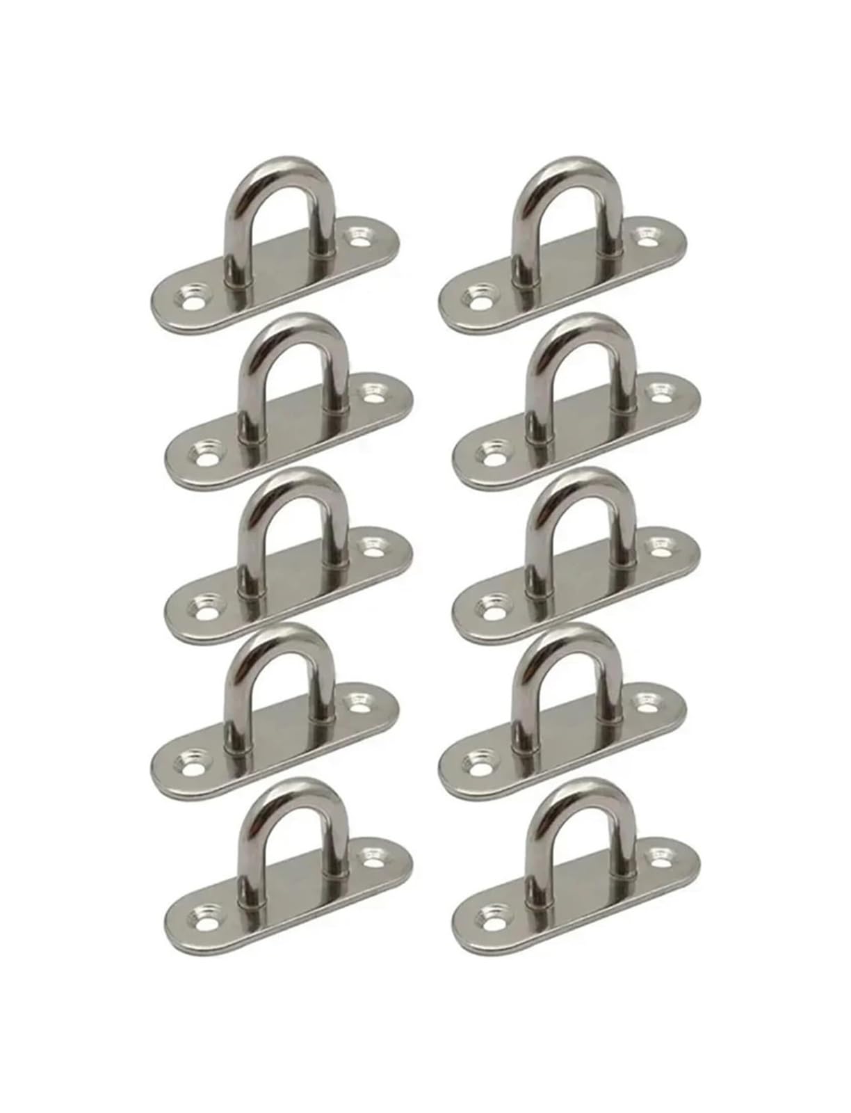 EAmrfvqt Hammock Hooks Hanger, 304 SS Eye Plate 2.36 Inch Ceiling Hook Pad Marine Hardware