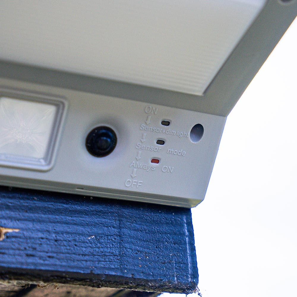 HOFTRONIC - Solarlampen für außen mit Bewegungsmelder 2 stücke 3 Modi 120° Solarleuchten Aussenleuchte mit Bewegungsmelder Solarleuchte mit Bewegungsmelder Wandleuchte Garten 4000K hellweiß