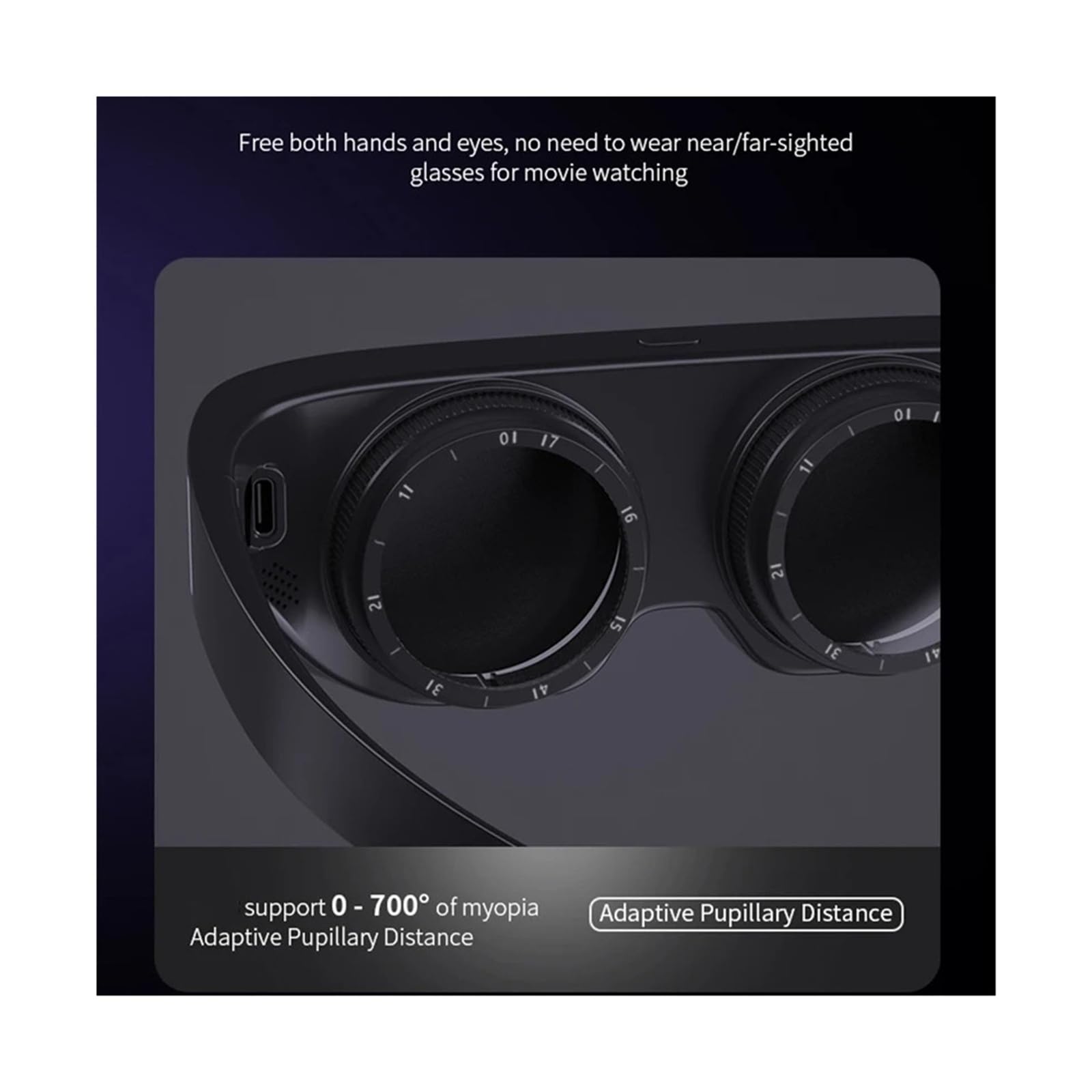 Luxury 3D VR HDMI Cable Virtual Reality Smart Glasses HD Giant Head-mounted Near-eye Display Smart Glasses Video Eyewear PK E812
