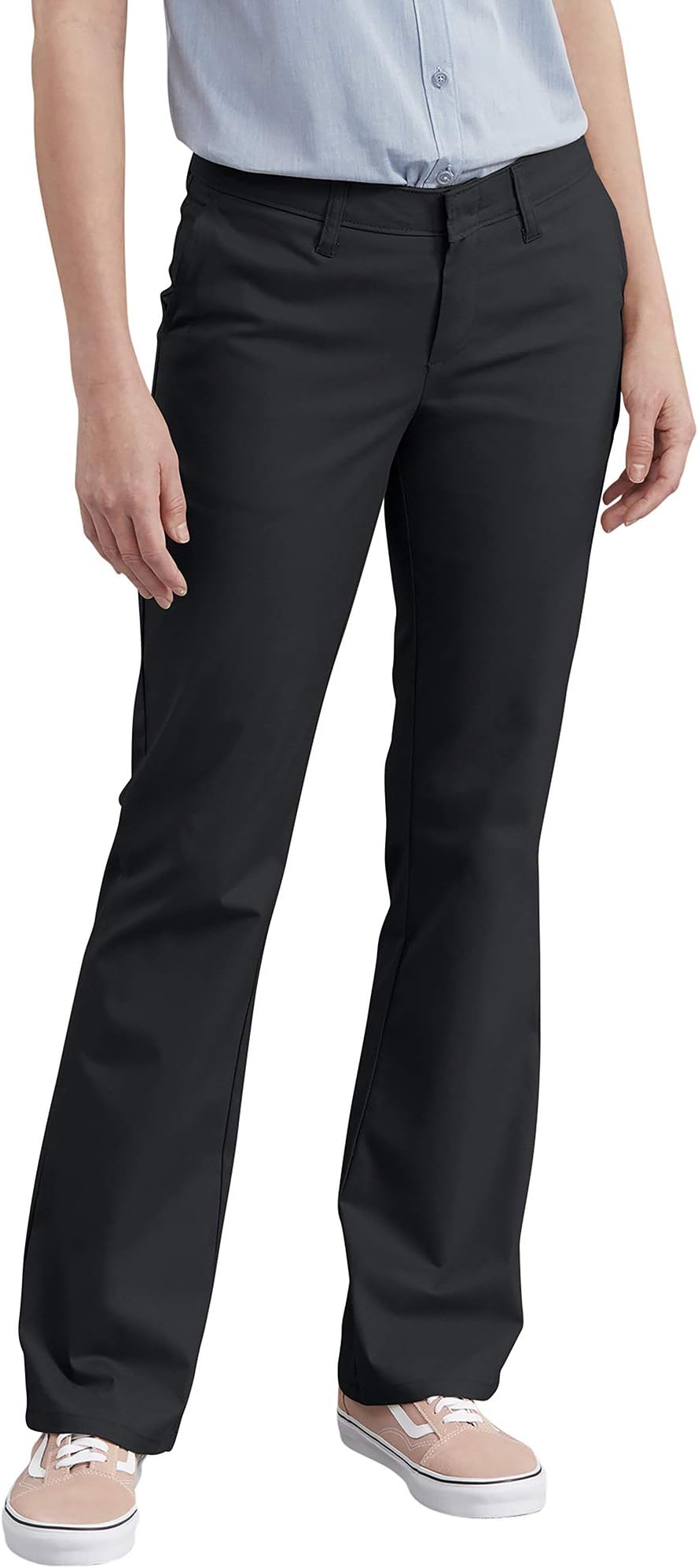 Women's Flat Front Stretch Cotton Blend Pants