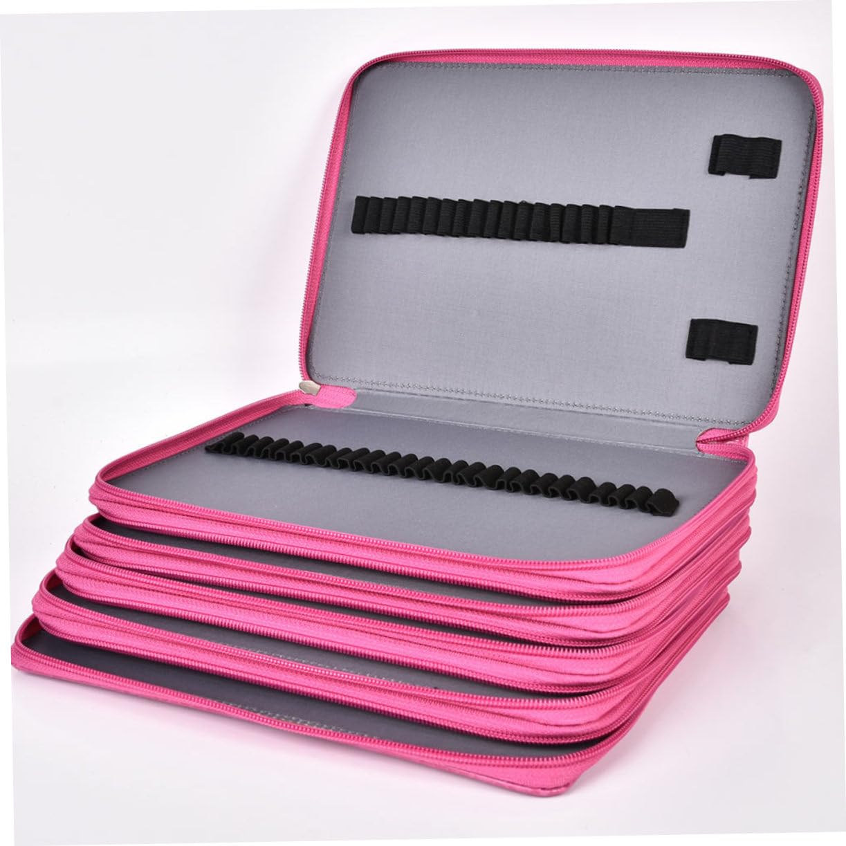 Astuccio Grande Capacità Porta Penne Resistente con Manico Organizer Multifunzione per Scuola e Ufficio