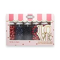 Vista 16 de Confect Surtido de gránulos surtidos - Paquete de 5 grageas plateadas, doradas, blancas, azules y azúcar rosa brillante para decoración de pasteles