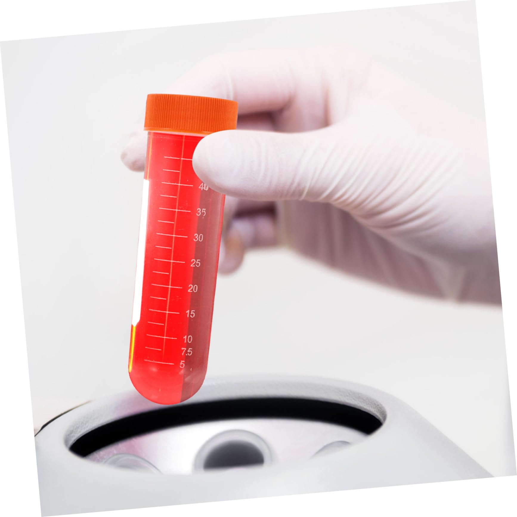 PLAFOPE 100 Piezas Tubo Centrífugo Tubos De Laboratorio De Plástico Suministros De Laboratorio Tubos De Ensayo De Laboratorio Tubos De Ensayo Con Tapas Colocar El Plastico Fondo Redondo