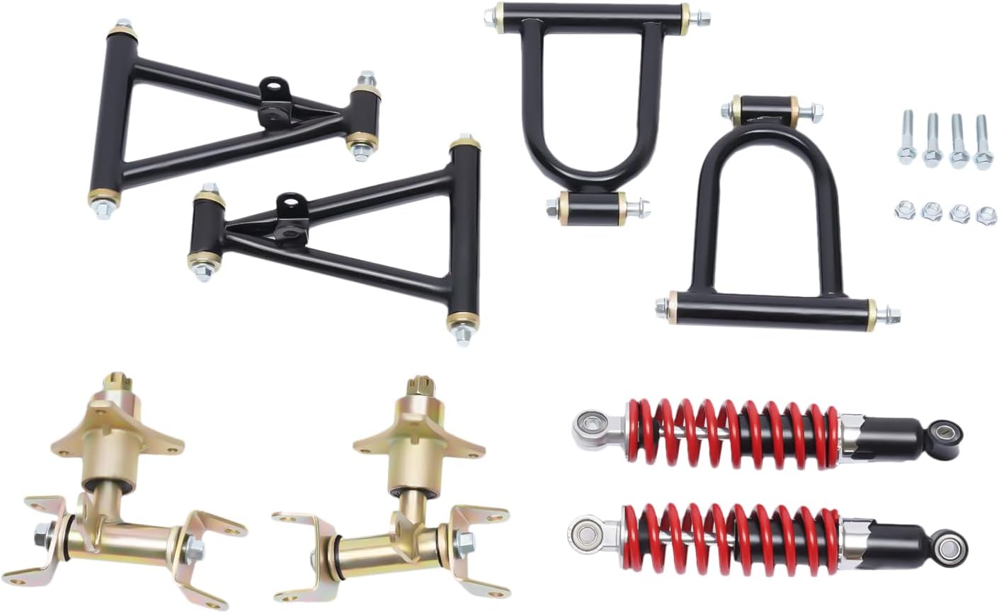 PIAOCAIYIN Front Suspension Arm Assembly Kit, Upper/Lower