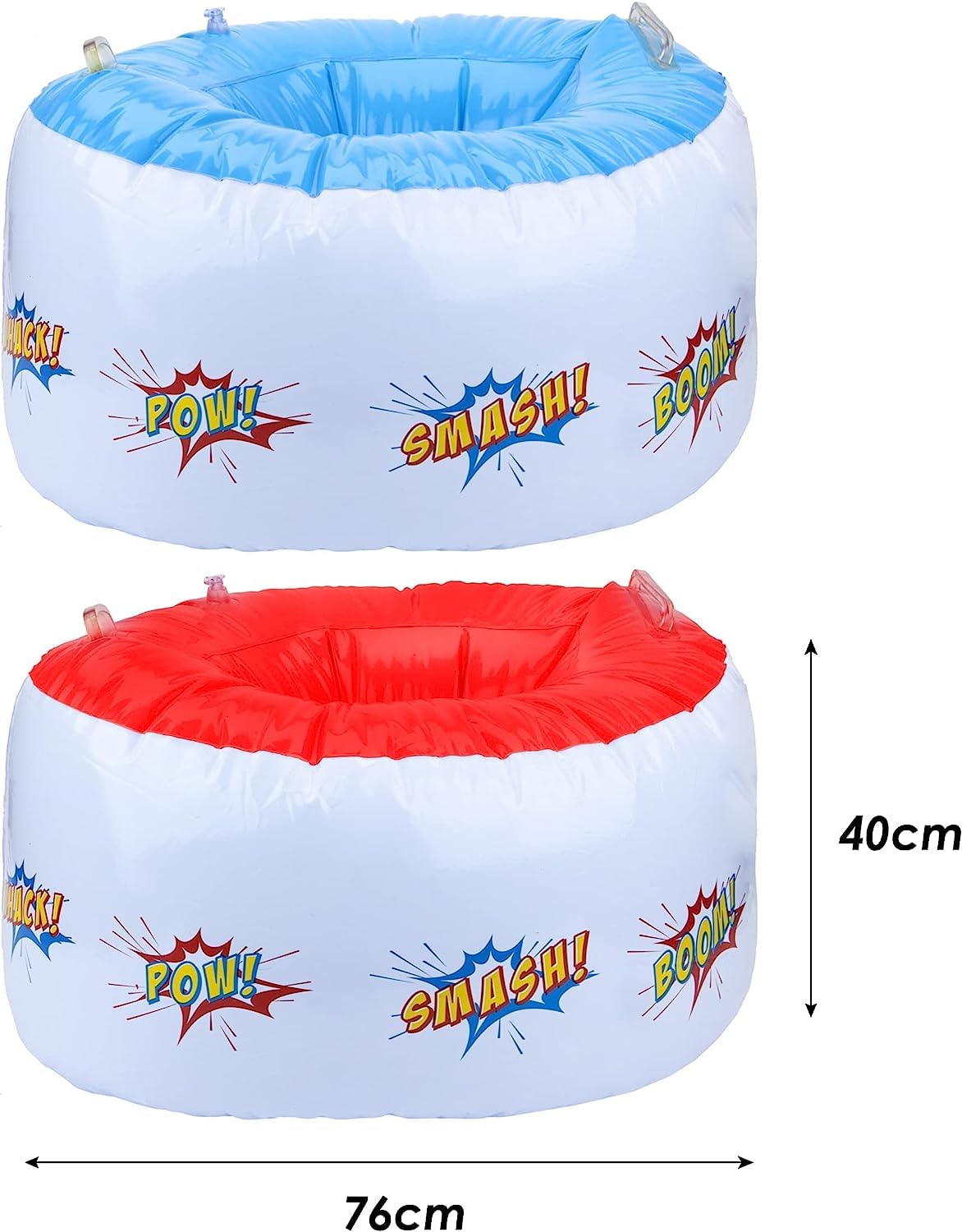 Delightful Multicolor Donut Body Boppers - 76 x 40cm (Pack of 2) - Entertaining & Fun Design - Perfect for Kids' Parties & Events - Image 2