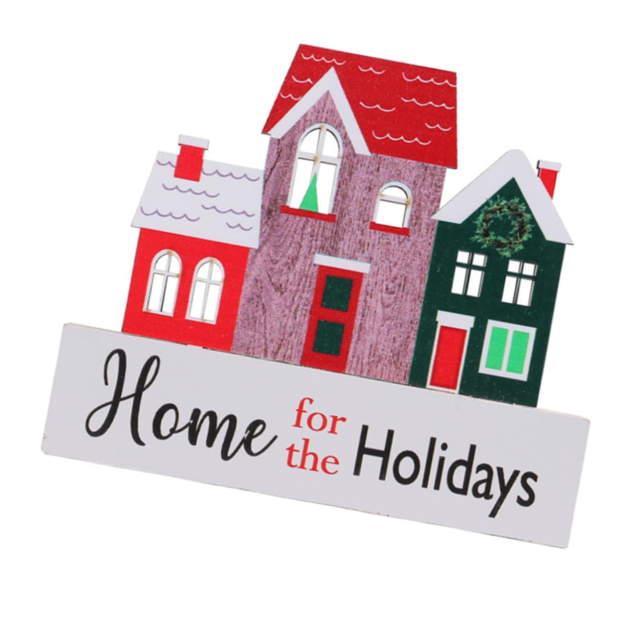 OKUMEYR Miniature Xmas Mini House Ornament Decorative Christmas Decor for Home Christmas Village