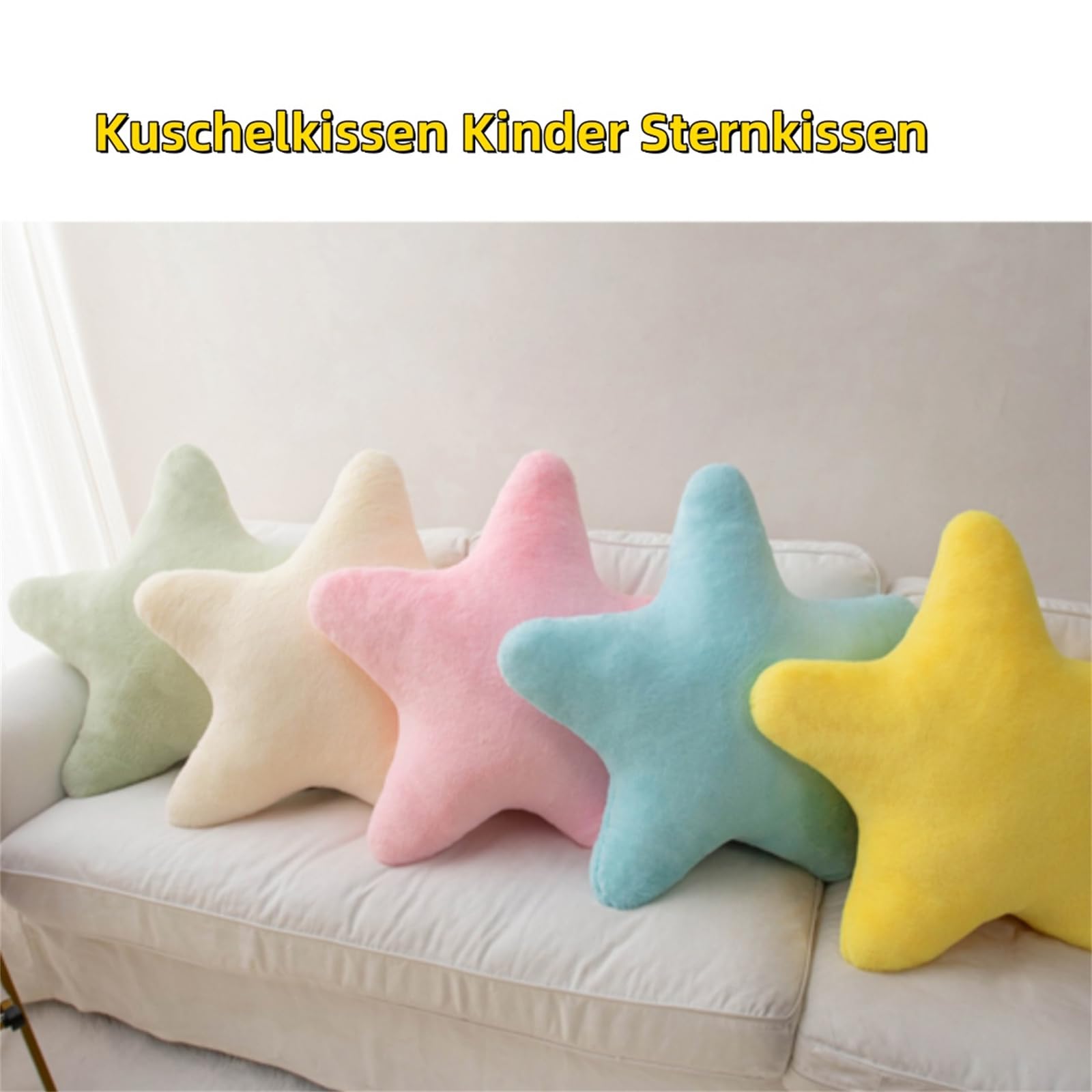Cuscino morbido per bambini, a forma di stella, morbido, soffice, a forma di luna, nuvole, stella, decorativo, in peluche, per la camera dei bambini, decorazione per camera da letto (nuvola rosa, 44