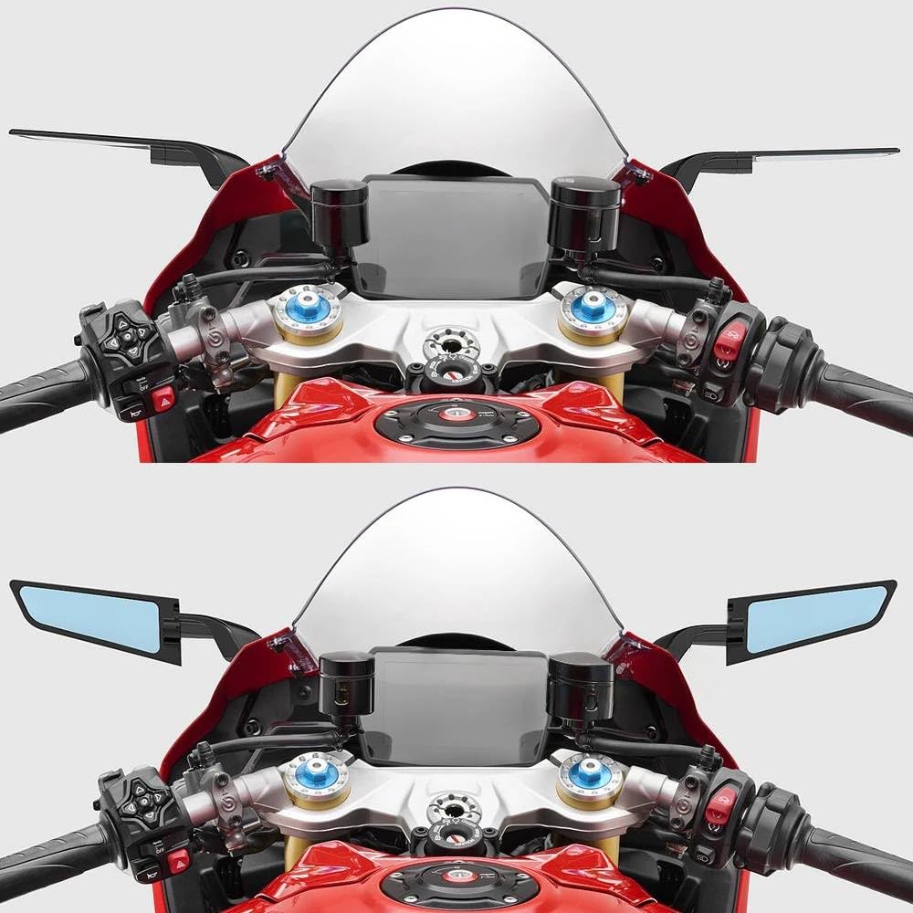 Kit specchietti retrovisori regolabili "Stealth" con alette aerodinamiche per Ducati Panigale V2 S (2025-2026)