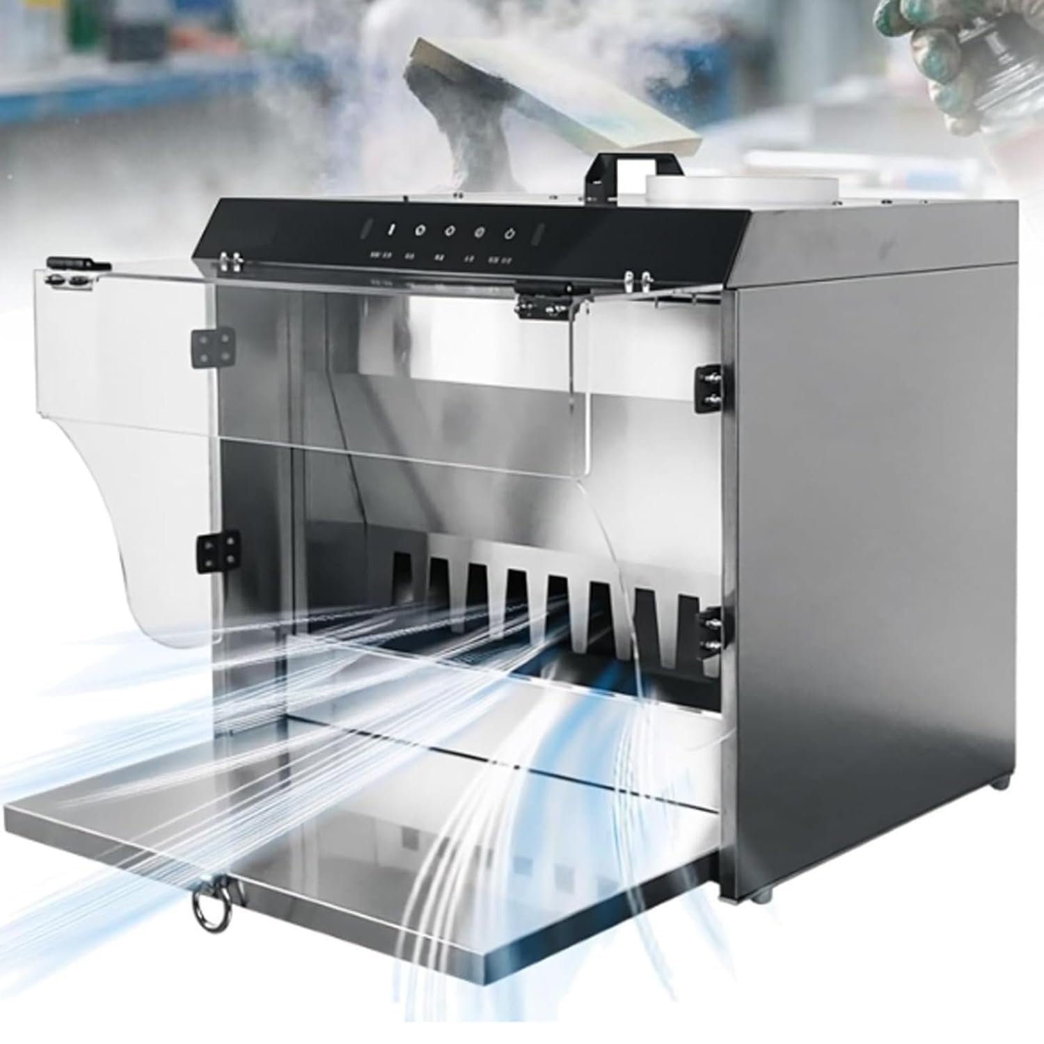 Cabina Di Verniciatura a Cortina D'acqua, Cabina Di Verniciatura a Cortina D'acqua Intelligente Da 180 W Con Cascata, Con Flusso 2200 L/H